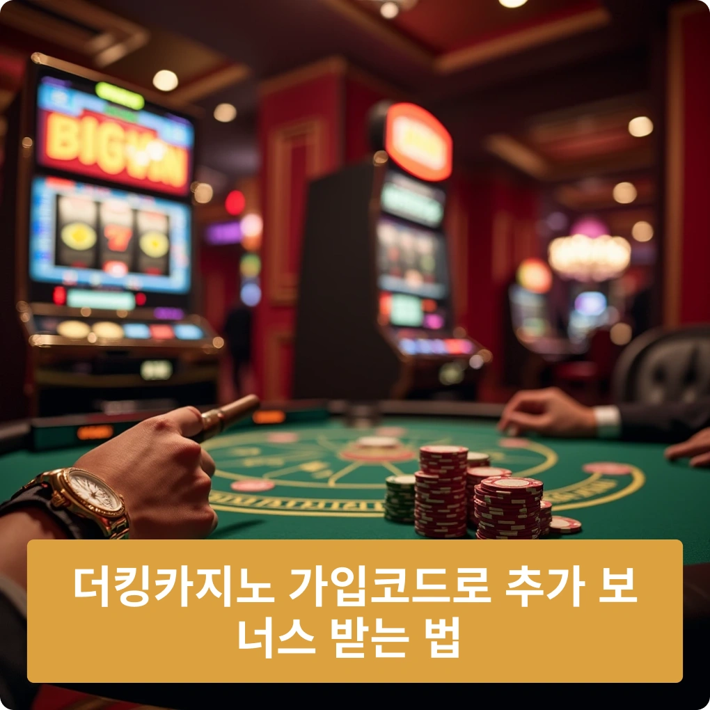 더킹카지노 가입코드 추가 보너스 받는 법 설명 더킹카지노 가입코드 추가 보너스 받는 법